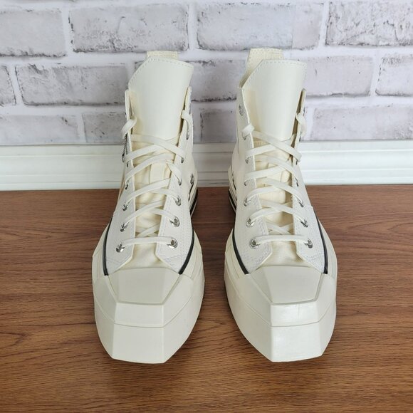 ⭐Converse Chuck 70 De Luxe Squared Hi Size 6 Men's Shoes Sneakers White A06436C - Picture 2 of 9